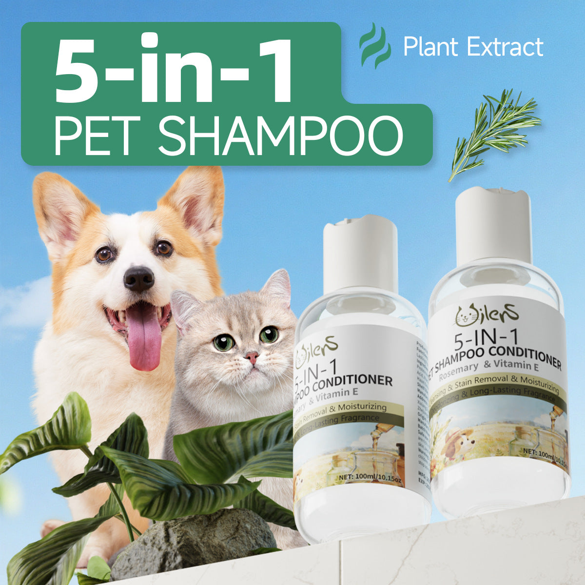 Multi-Effect Pet Shampoo and Bath Liquid