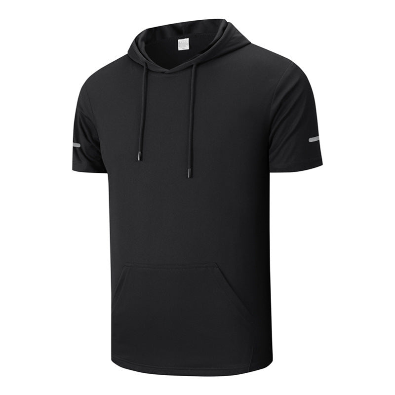 Mens Quick Dry Hooded Ice Silk Tank Top