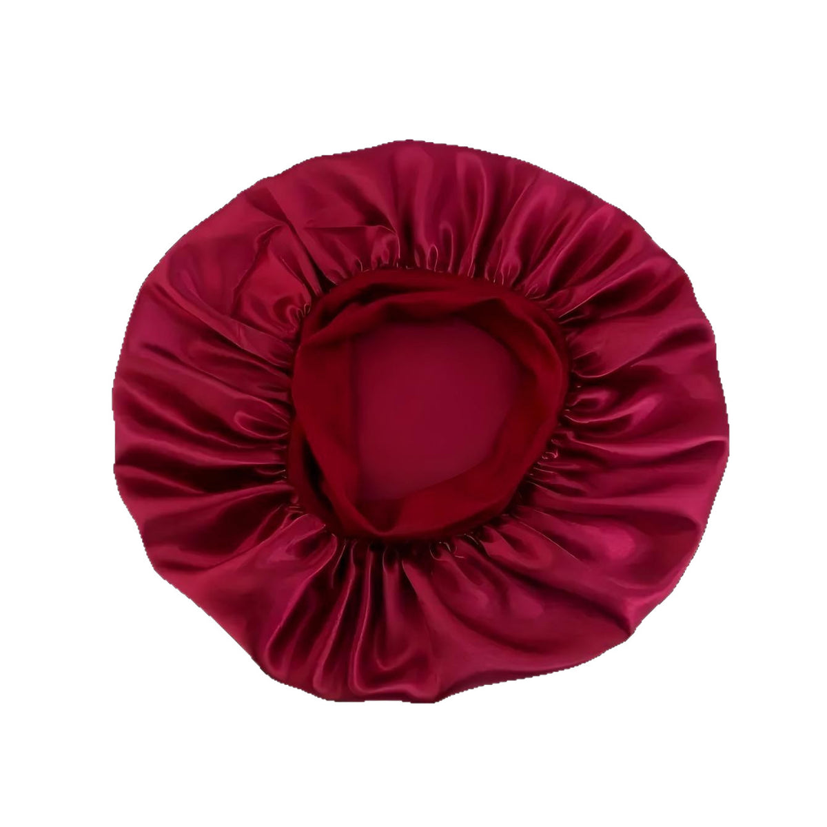 Lace-lined wide-brimmed elasticated hat