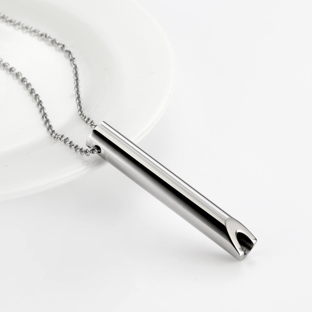 Adjustable Breathing Meditation Whistle Necklace