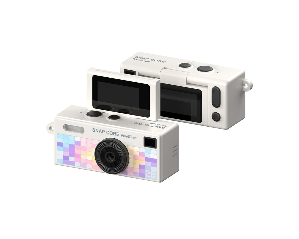 Flip-screen retro-style campus student digital camera teemdrop