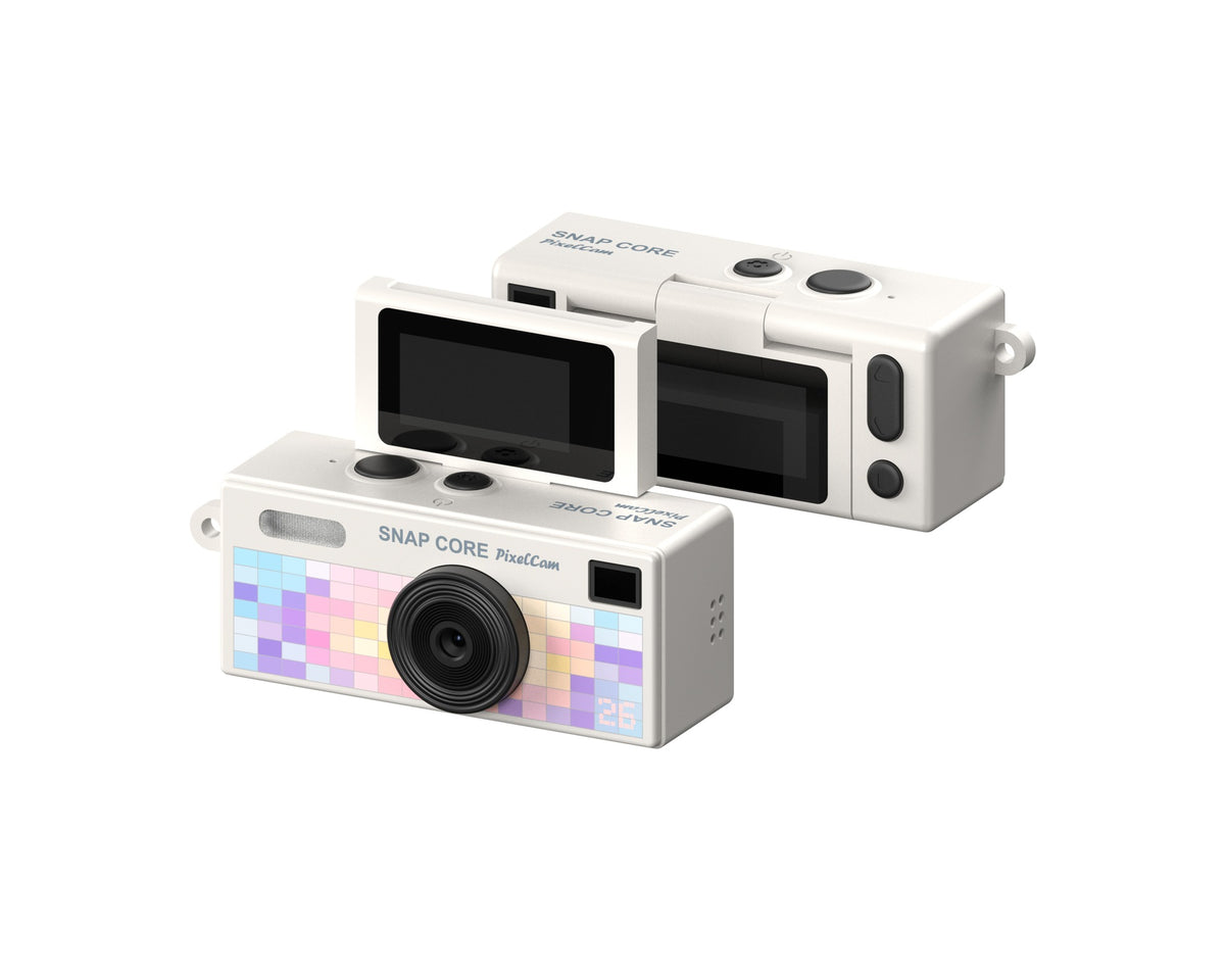 Flip-screen retro-style campus student digital camera teemdrop