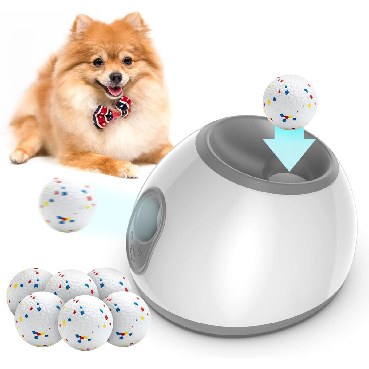 Adjustable Automatic Dog Ball Launcher Toy teemdrop