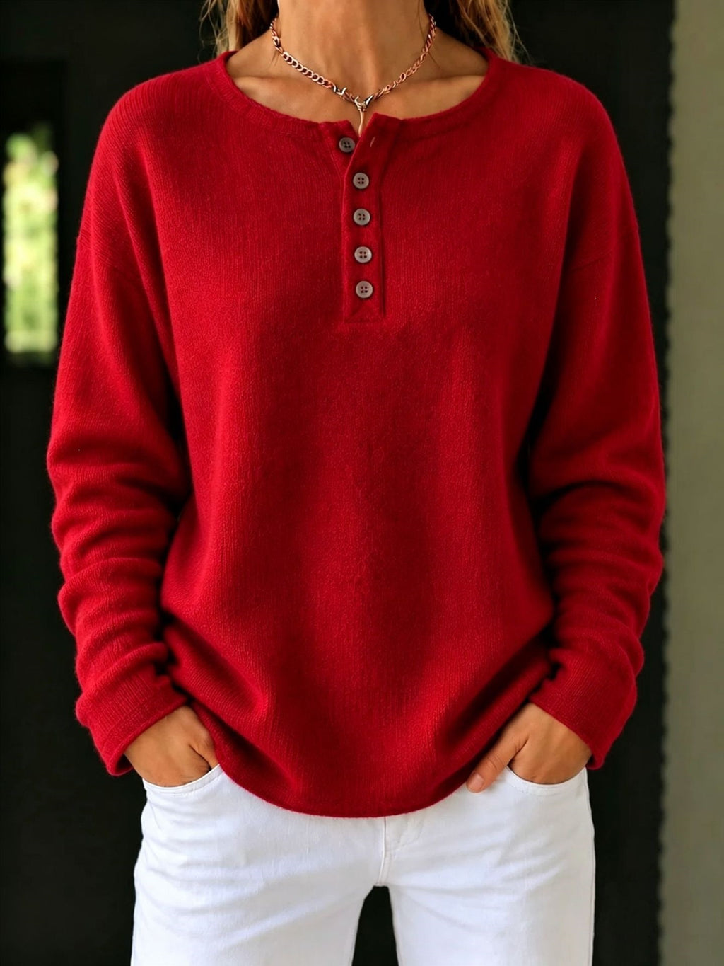 Women's Solid Color Button-Up Knit Cardigan Long Sleeve Casual Outerwear Coat teemdrop