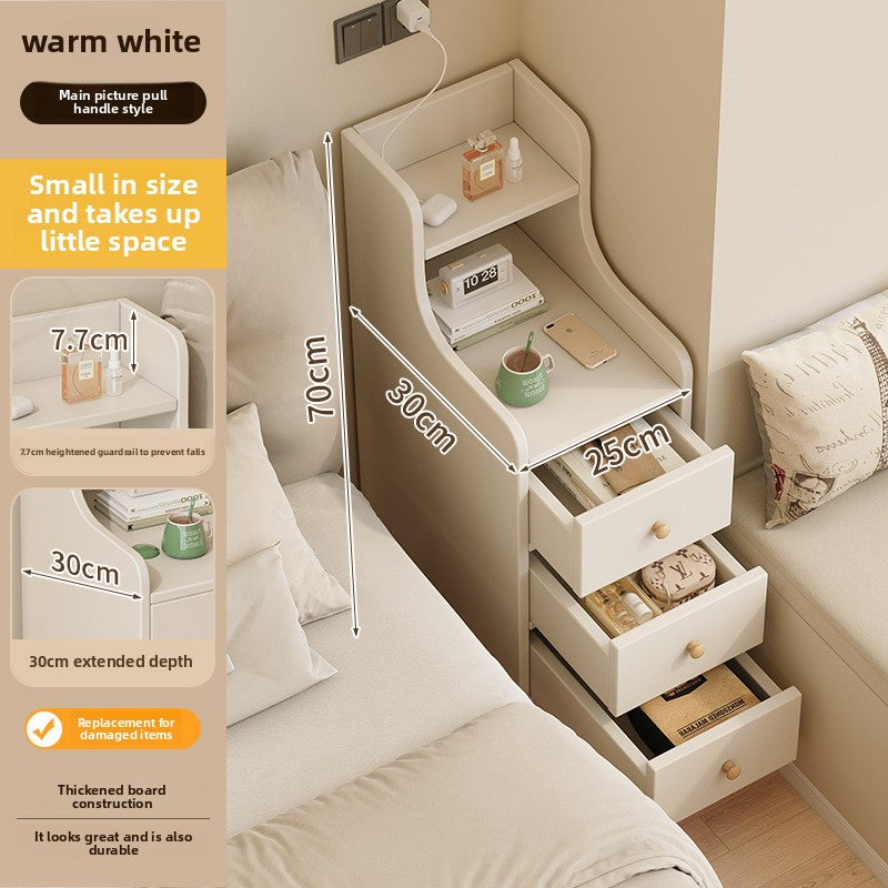 Ultra Narrow Bedside Cabinet Organizer teemdrop