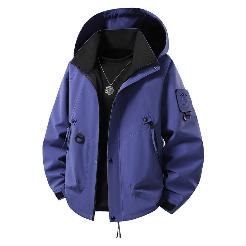 Mens Hooded Windproof Jacket