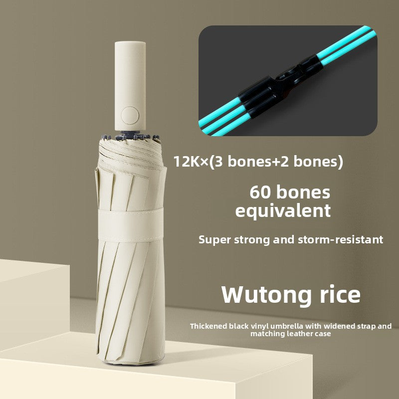Automatic Folding Umbrella with Sun Rain Protection