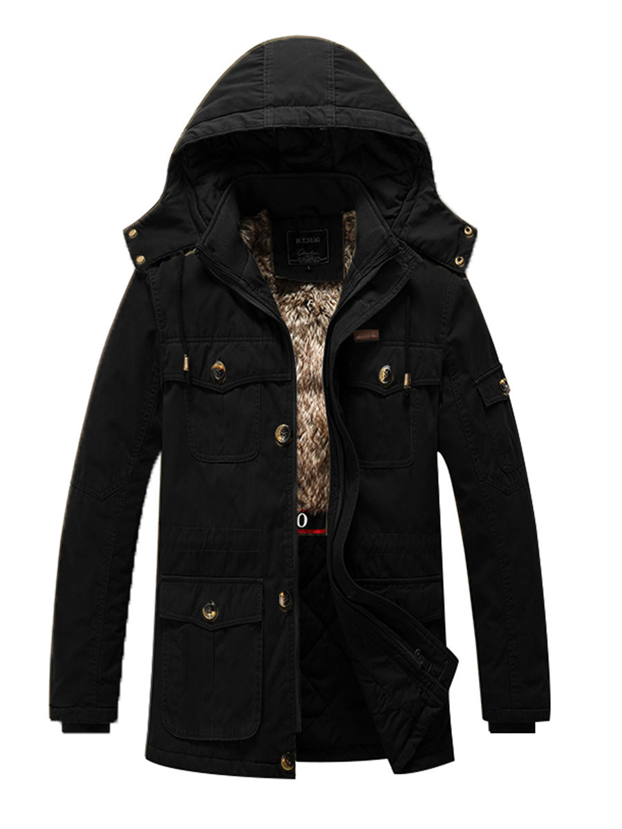 Winter Fleece Lined Mens Work Jacket