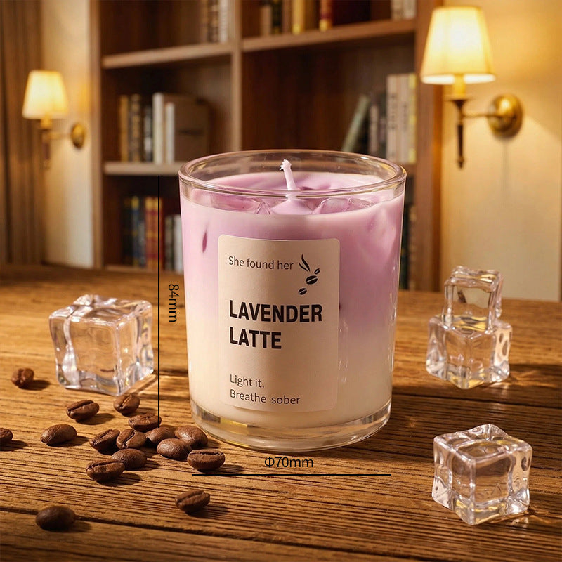 Creative Matcha Cup-Shaped Jelly Wax Scented Candle
