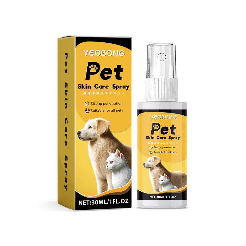 Pet skin care spray
