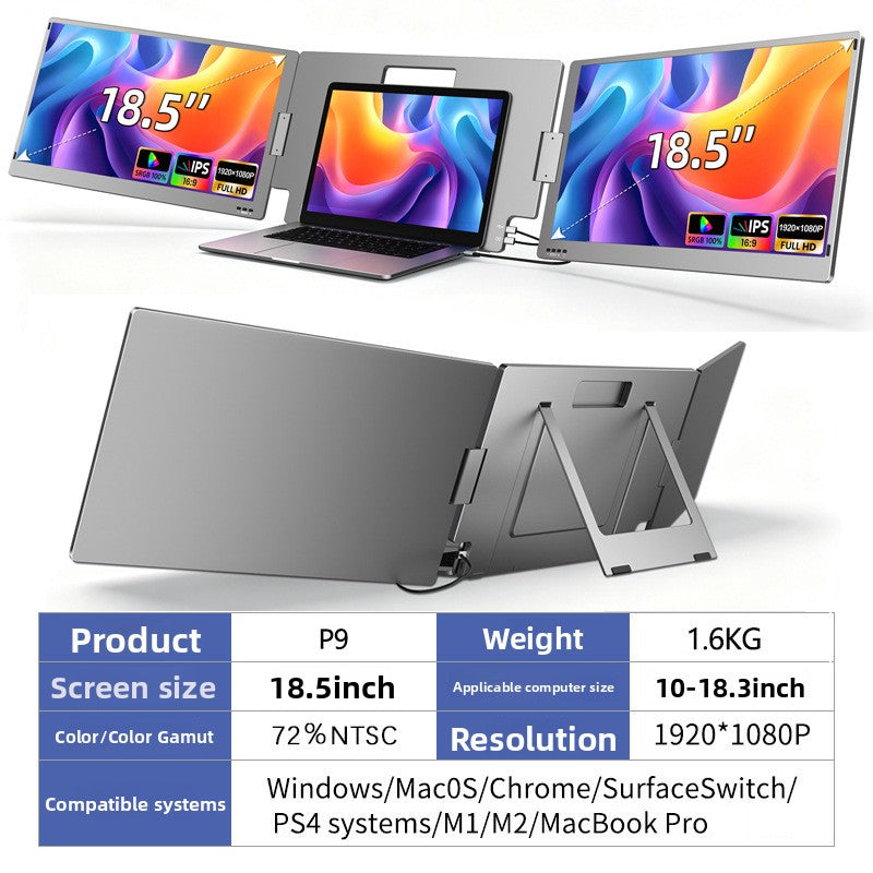 Laptop Triple Screen Monitor