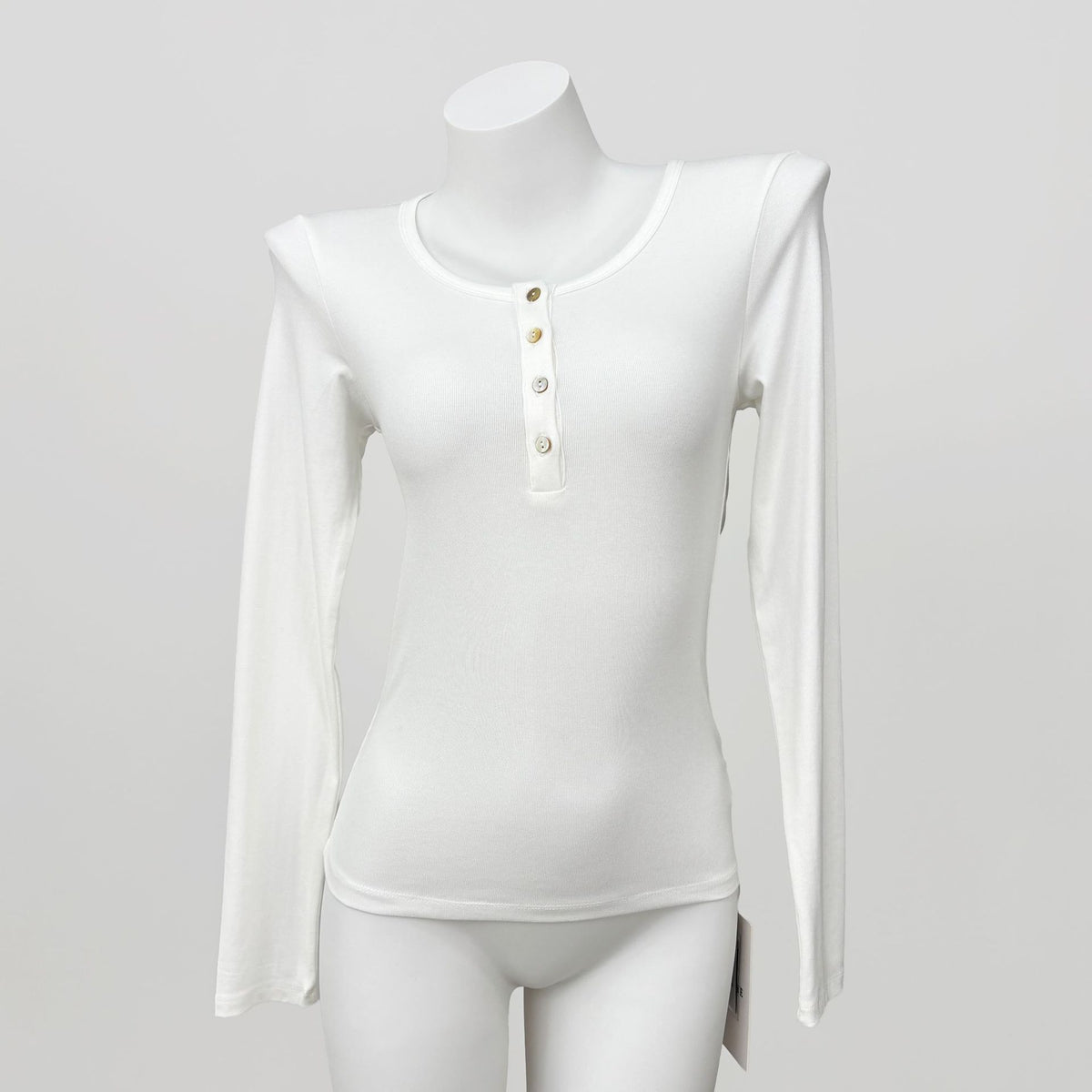 Lady's Korean-style long-sleeved viscose blend cotton T-shirt teemdrop