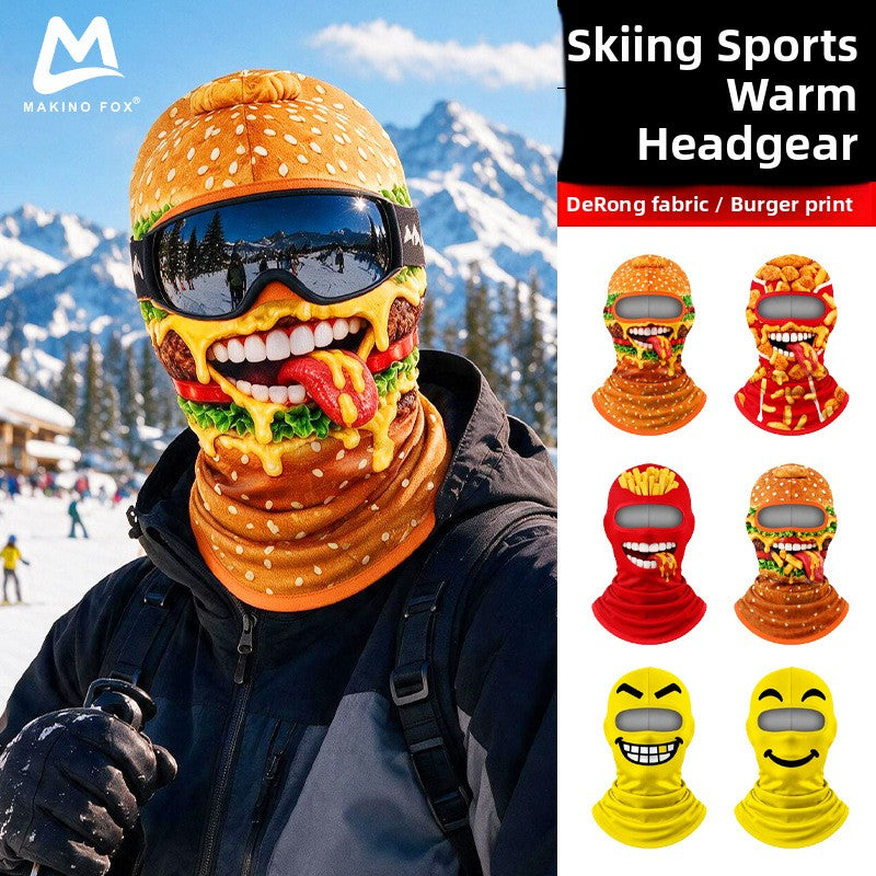3D Digital Printed Milk Silk Balaclava Ski Motorcycle Face Mask teemdrop