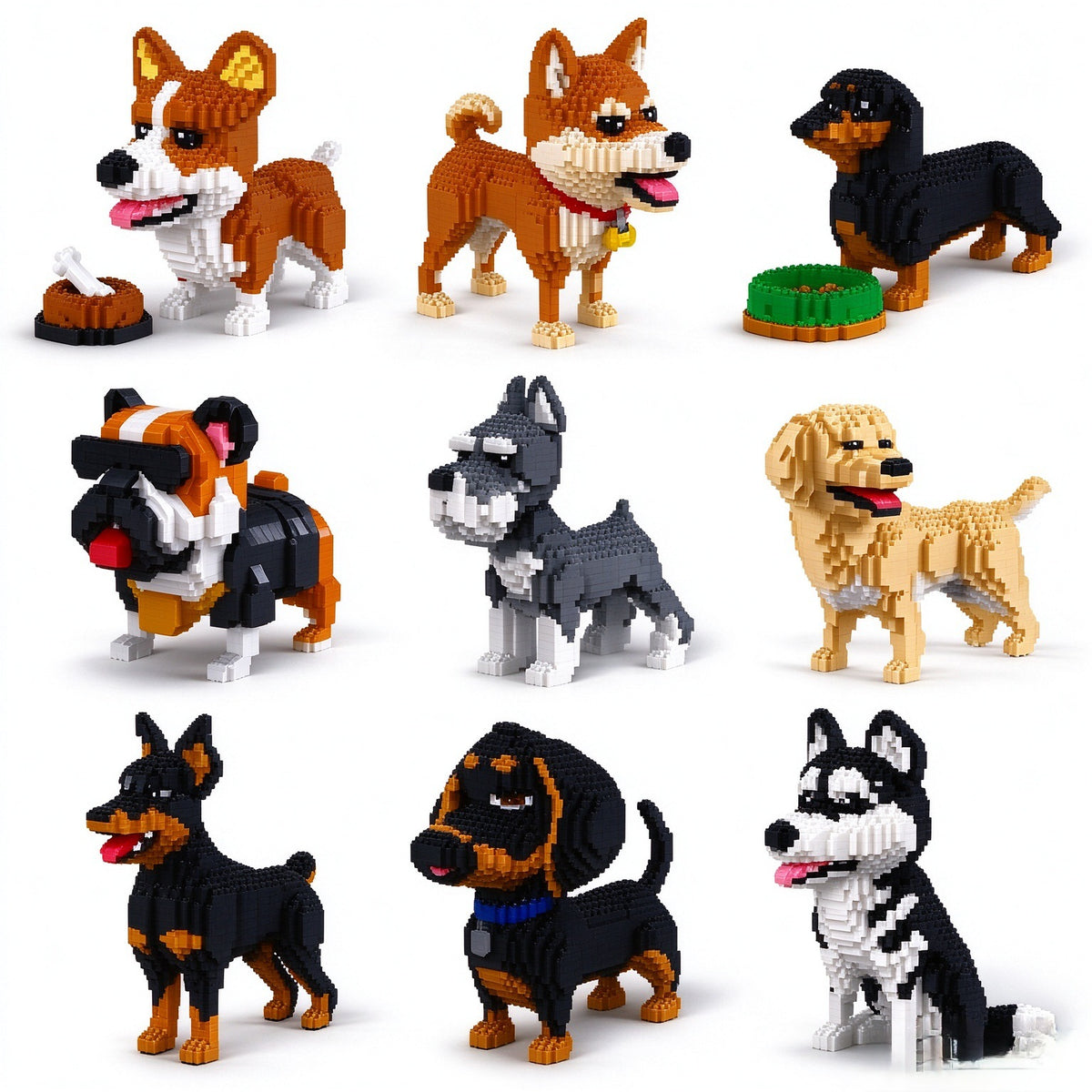 Dog Breed Building Block teemdrop