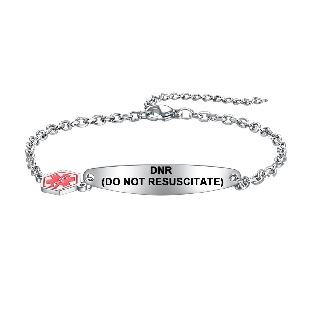 Stainless Steel Medical Identification Bracelet