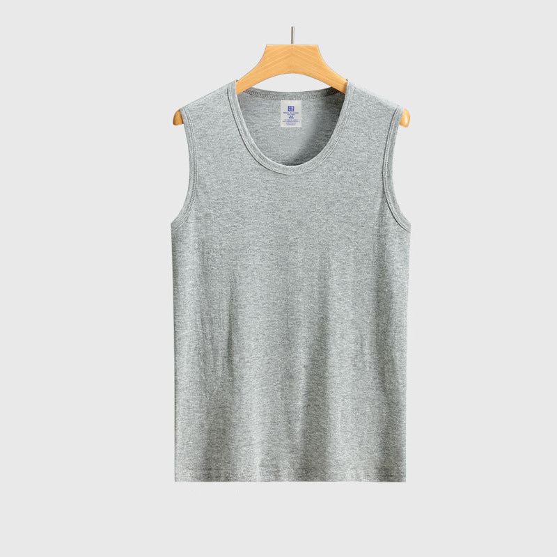 Men's Solid Color Sleeveless Breathable Sports Gym Fitness Vest teemdrop