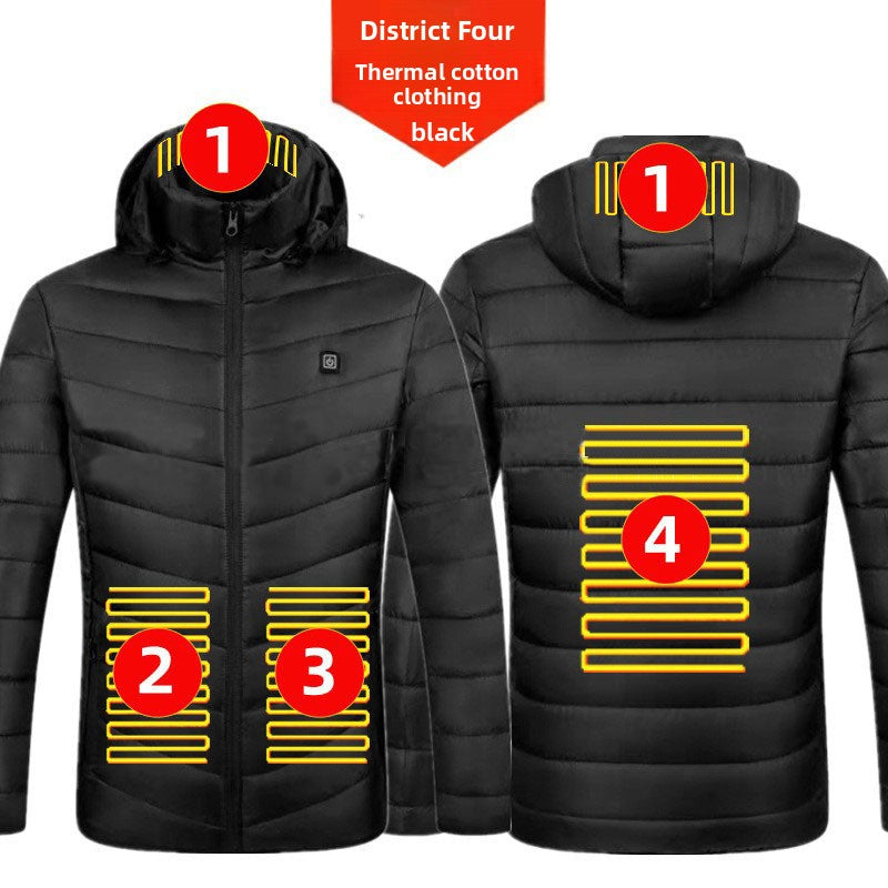 Mens Electric Heating Cotton Jacket