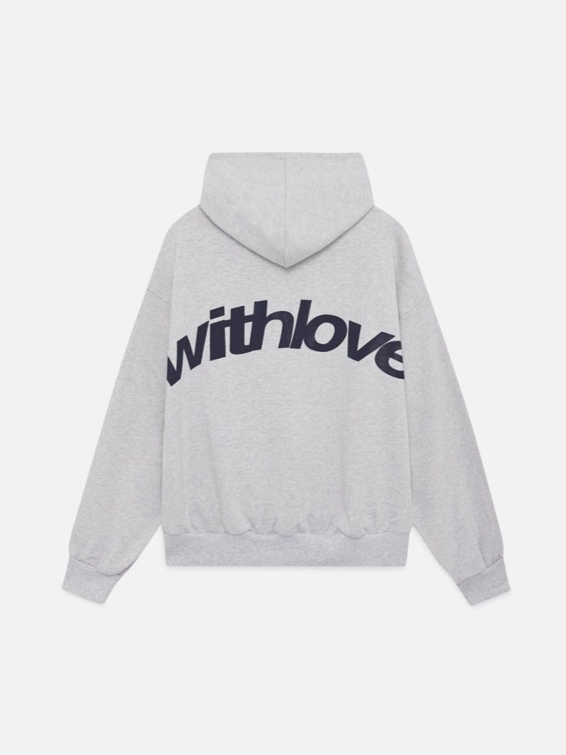 Women's Oversized Large Letter Print Hoodie Long Sleeve Pullover Sweatshirt with Hood teemdrop