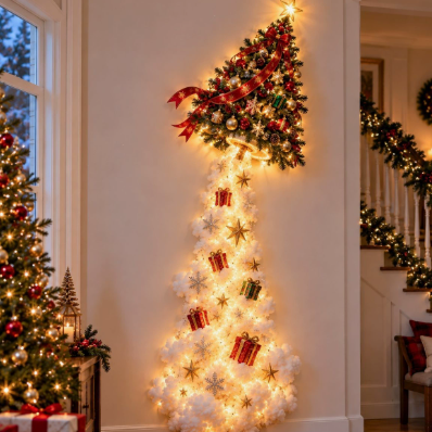 DIY Christmas Magic Trail LED Wall Light