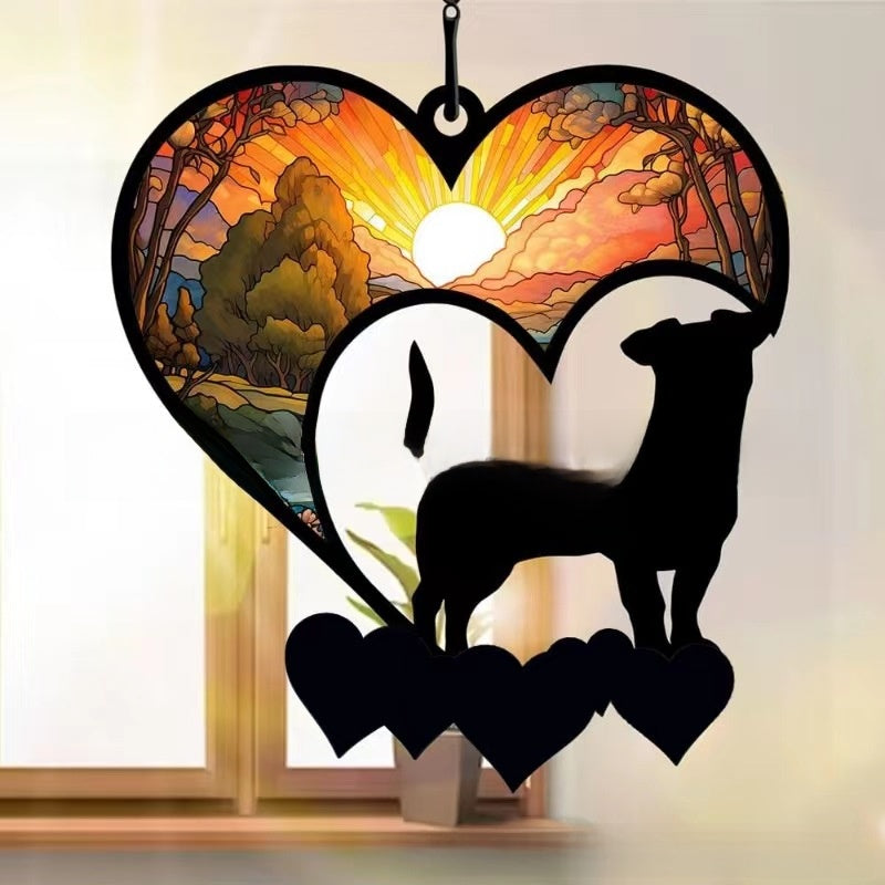 Dog Cat Window Hanging Ornament Personalized Gift