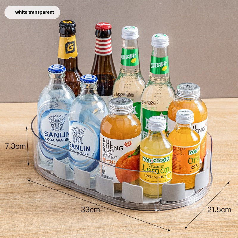 Refrigerator Rotating Storage Tray Organizer