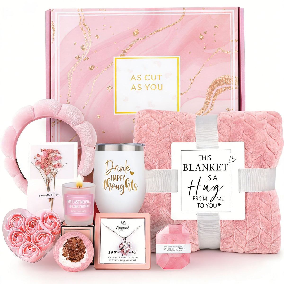 Aromatherapy Candle Soap Bath Gift Set for Women