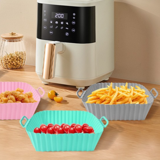 Foldable Food Grade Silicone Air Fryer Baking Mat