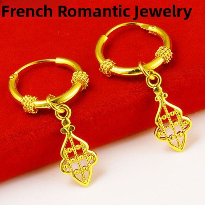 Women's Gold-Plated Alloy Earrings