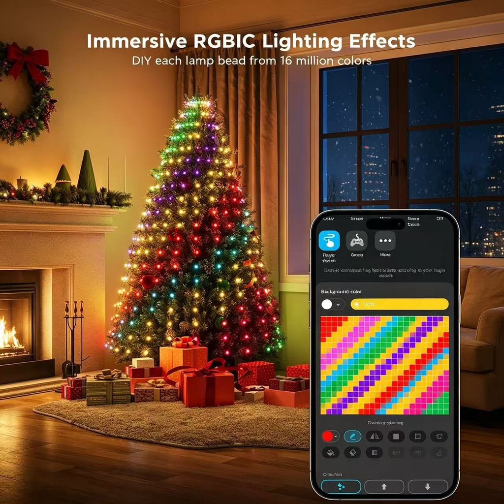 Christmas tree-shaped lights