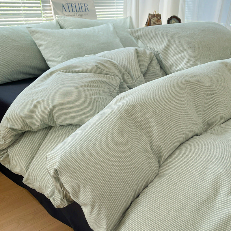 Simple Stripes Washed Cotton Bed Set