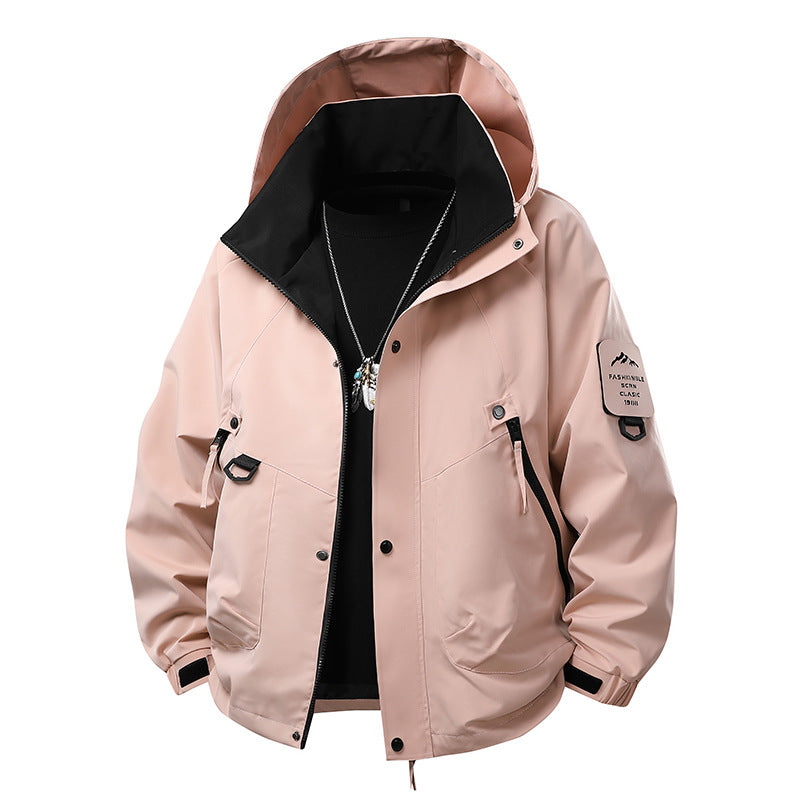 Mens Hooded Windproof Jacket