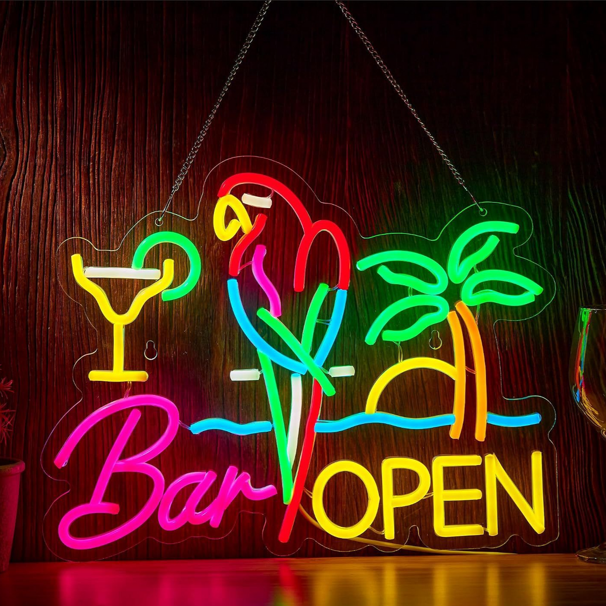 LED Neon Sign Wall Decor Acrylic Light teemdrop