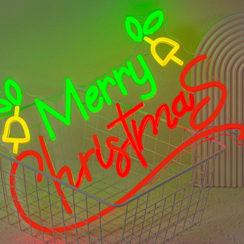 Dimmable LED Neon Light for Christmas Party Wall Decor USB Powered teemdrop