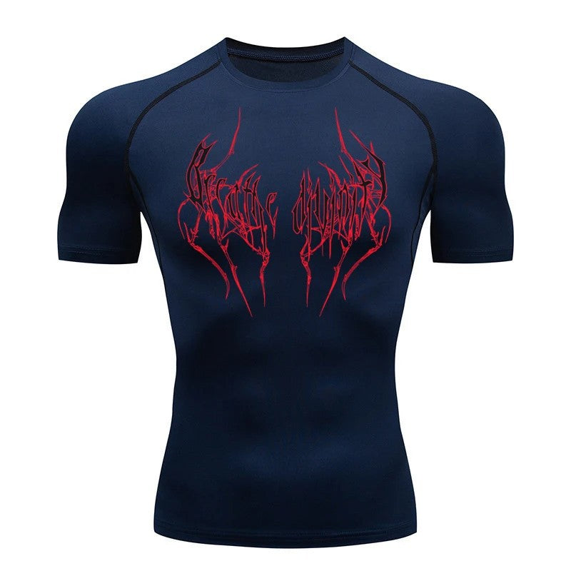 Men's Short Sleeve Compression Running T-Shirt teemdrop