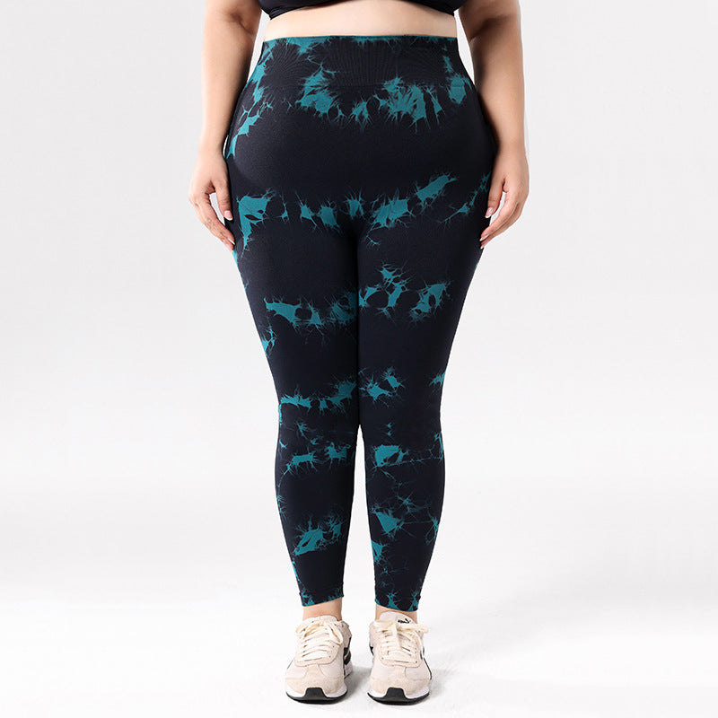 High Waist Tie-Dye Yoga Pants