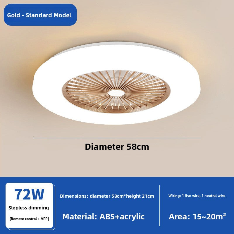 Fan lamp bedroom ceiling lamp modern simple household