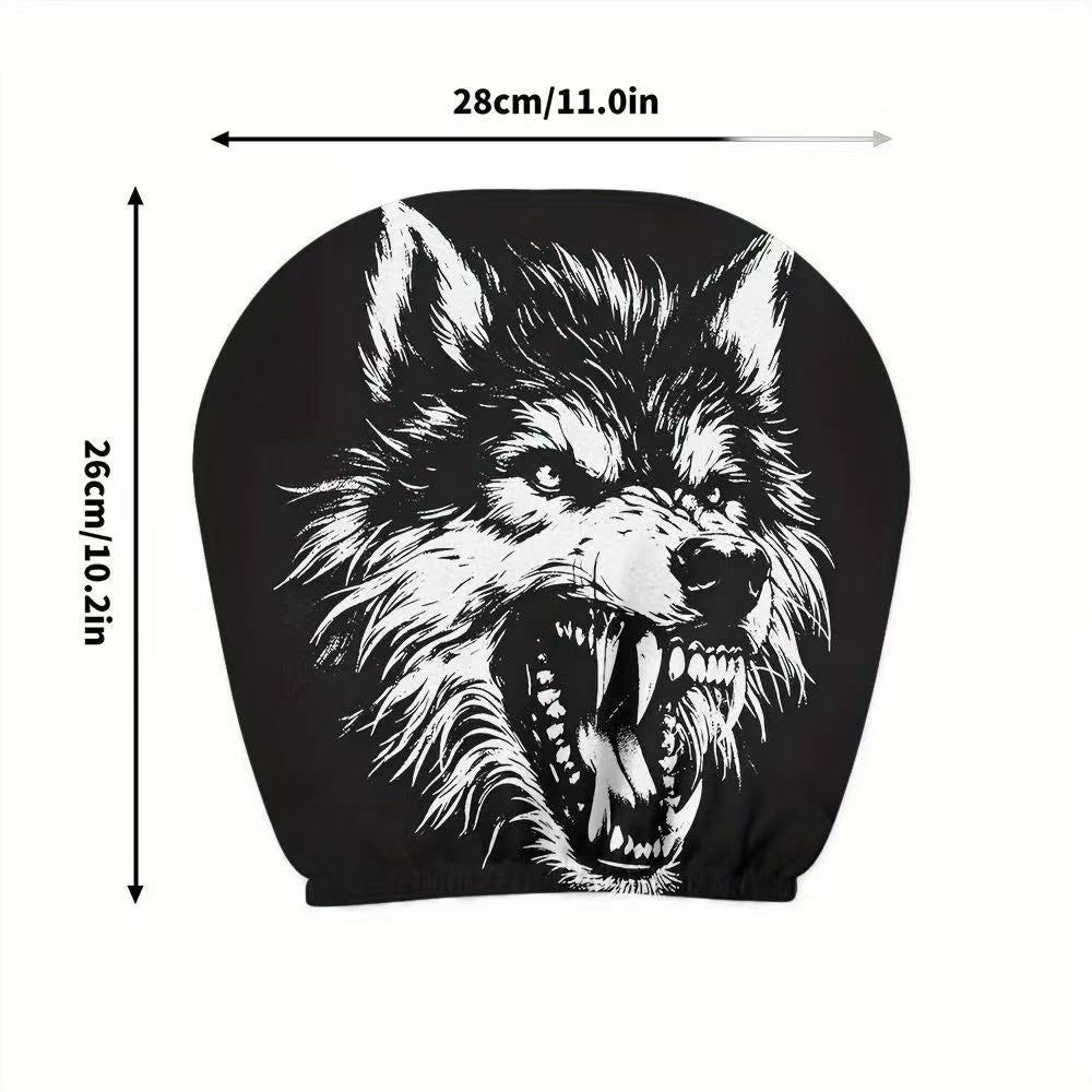 Car headrest cover