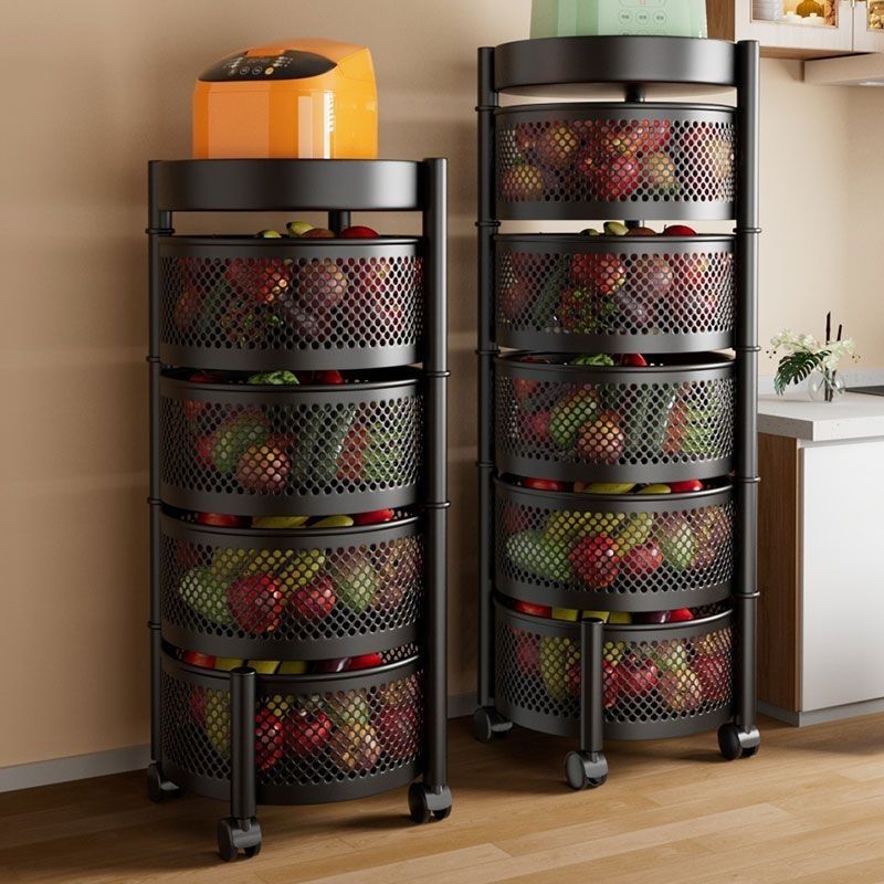 Square and round frame storage rack