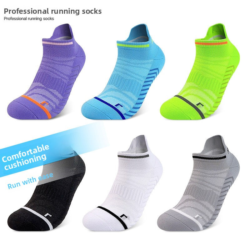 Unisex Quick-Dry Cushioned Towel-Bottom Running Socks teemdrop