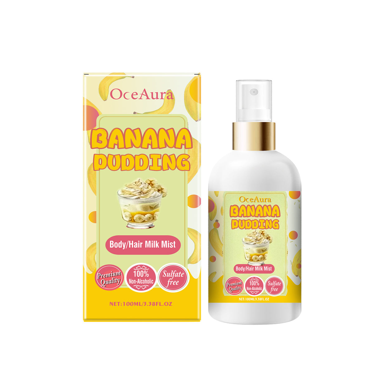 OceAura Moisturizing Body Spray for Skin and Hair Care.