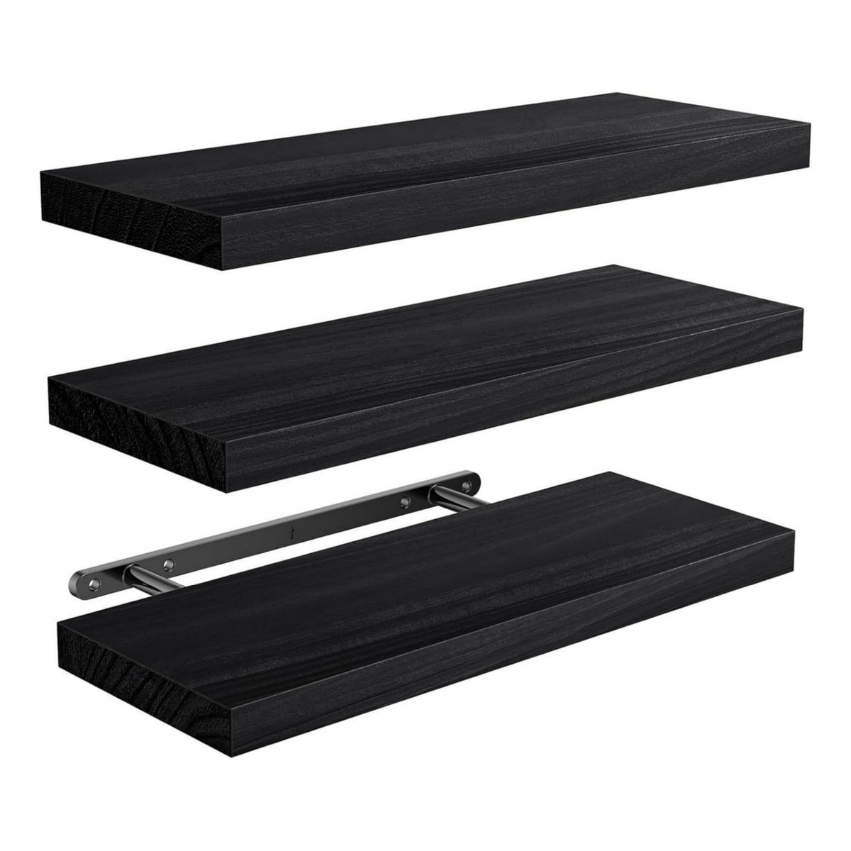 Wooden Floating Wall Mounted Storage Shelf for Bathroom Living Room Kitchen
