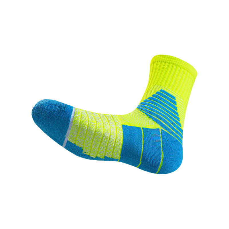Men's High Tube Towel Sole Athletic Training Socks teemdrop