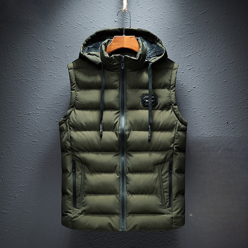 Mens Fleece-Lined Cotton Vest