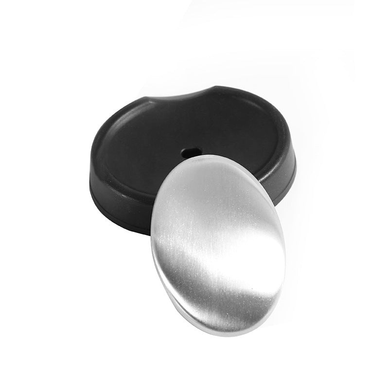 Stainless Steel Odor Remover Oval Metal Soap Bar teemdrop