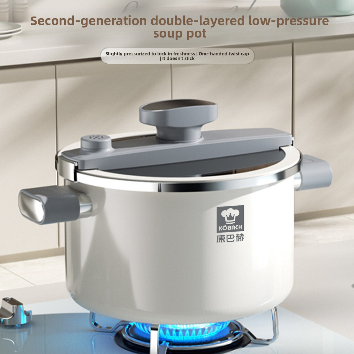 Enamel Soup Pot with Micro-pressure Cooking