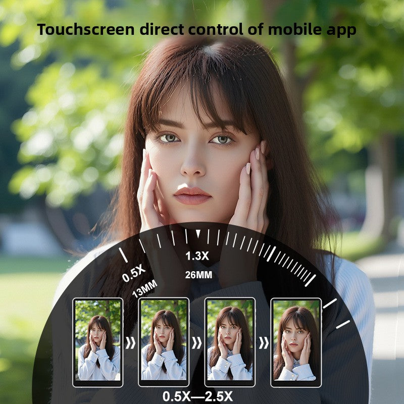 Kabelloser Handy-Selfie-Display-Spiegel