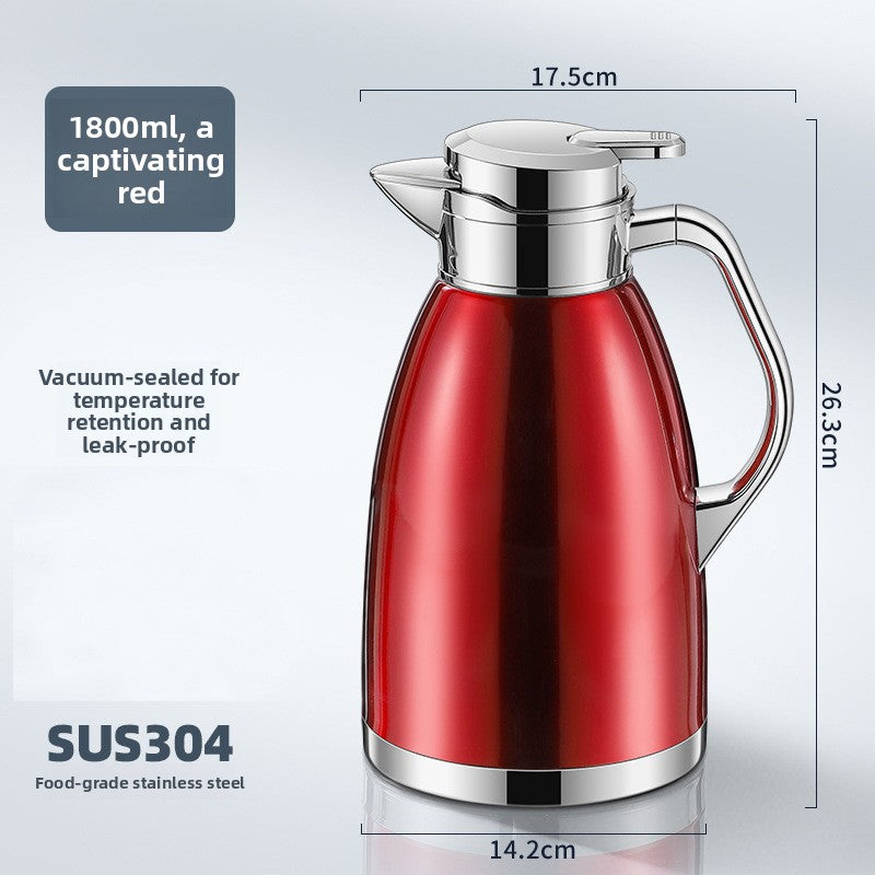 European Style Stainless Steel Vacuum Insulated Kettle teemdrop