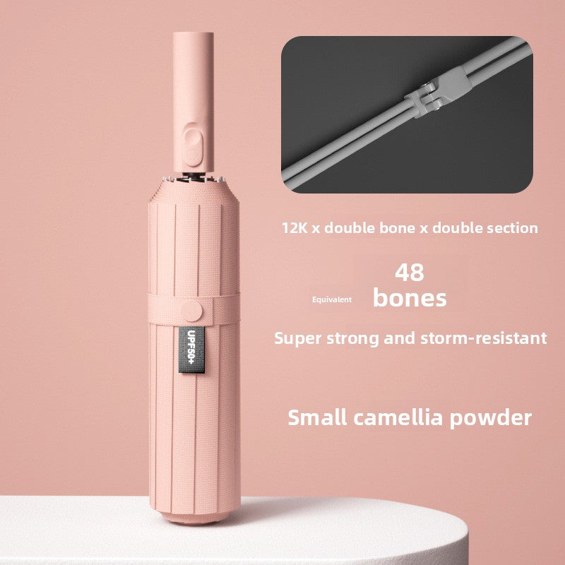 Automatic Folding Umbrella with Sun Rain Protection
