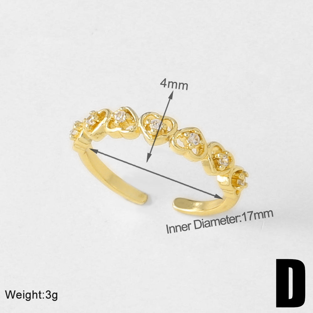 Vintage Copper Gold Plated Adjustable Ring