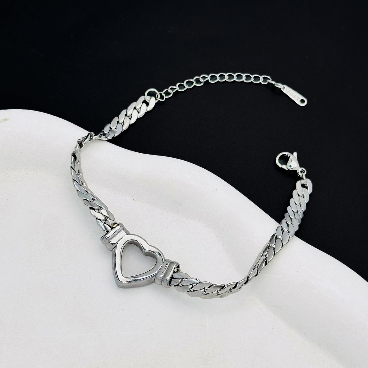 Women's Titanium Steel Heart Pendant Necklace